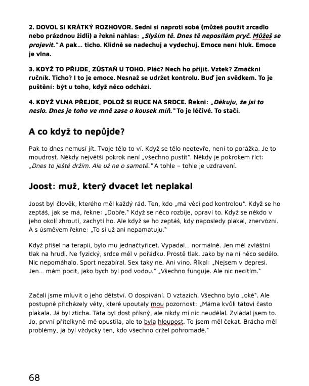 Pusti to, čo ťa ničí — Joost: muž, ktorý dvadsať rokov neplakal